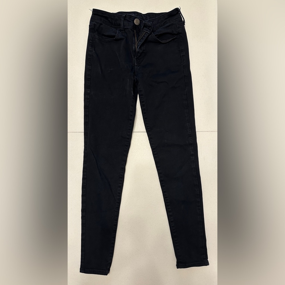 American Eagle Outfitters Black Skinny Jeans - Size 4 (Regular Length)
